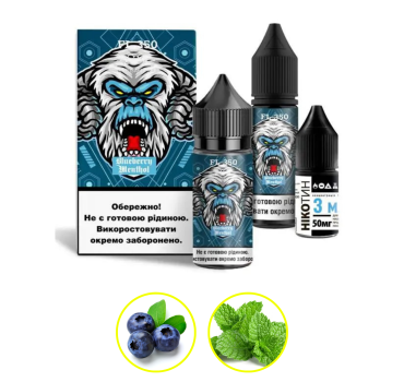 Набір Flavorlab FL350 30 мл 65 мг Чорниця ментол