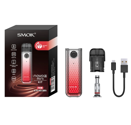 Smok Novo 4 Mini Silver Red Cobra - Фото 5